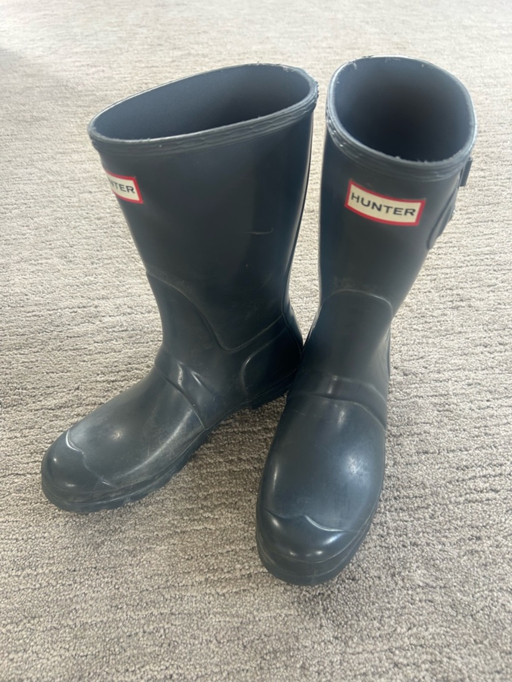Hunter dark gray Mid-Calf Rain Boots